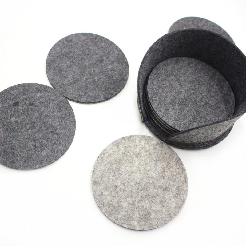 10PCS Felt Protection Pad Cup Anti-Friction Pad Separation Pad Felt Set Pad With Holder Kitchen Mats