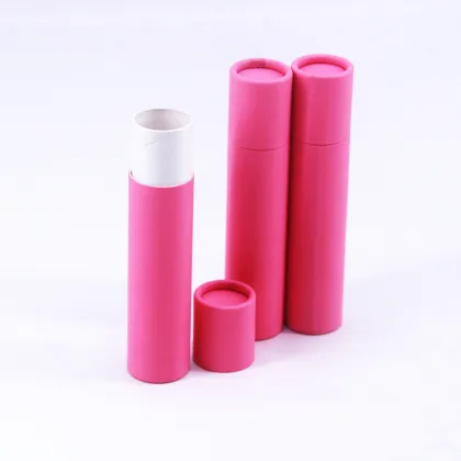 Pink cosmetics essential oil paper tube packaging