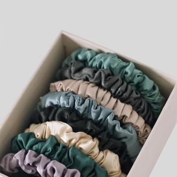 New Arrival Custom 100% Pure Silk Scrunchies