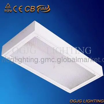 T8 2x18w Acrylic Grille Light, Fluorescent Grille Light