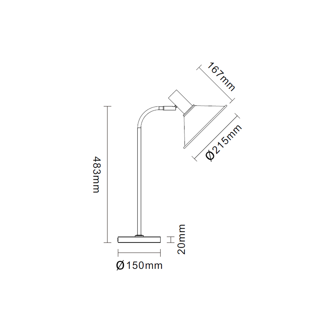 Vintage metal Table lamp for living room -03