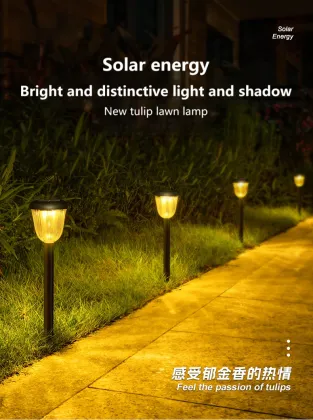 New tulip Solar lawn lamp