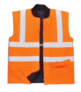 100% Cotton High Visibility Protective Fabric Reflective Safety Vest