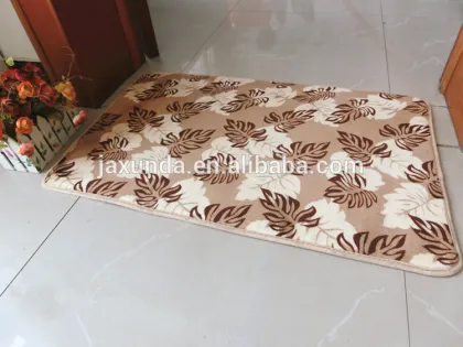 soft chinese classical pattern home decorative coral fleece bath mats