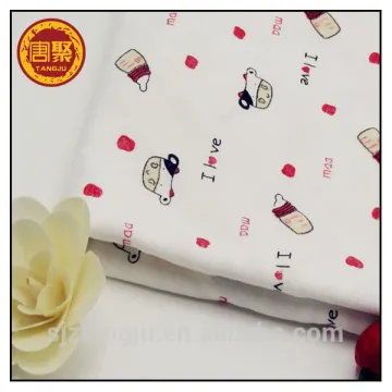 100% cotton single jersey spandex fabric