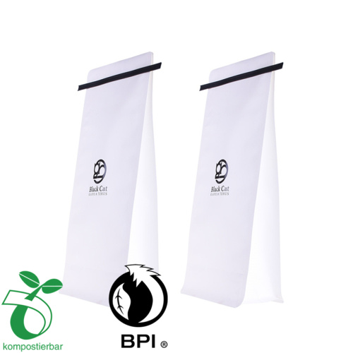 customized biodegradable kraft papaer flat bottom pouch