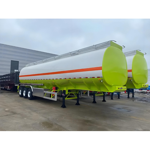 3 ejes de petróleo de combustible de aceite semi remolque