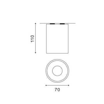 LEDER Cylindrical Indoor 3W LED Downlight