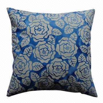 Decorative Microsoft Printed Embossed Rose Pattern Pillow Case