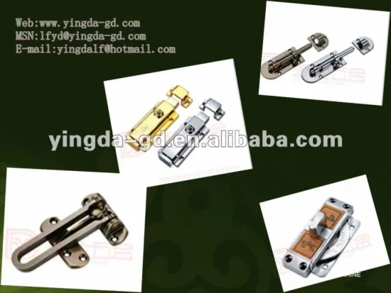 safety door latch with spring/rotatable spring door latch/safety door bolt series