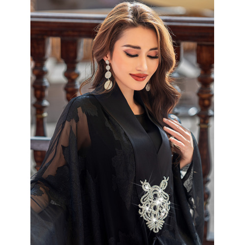 لباس ابیا دوزی مش ژاکارد با جزئیات لوکس