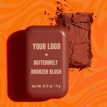 Wholesale High Pigmented Vegan Organic Powder Bronzer Palette for Black Skin - Private Label