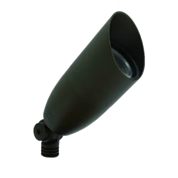 Solid brass smart spotlight for garden