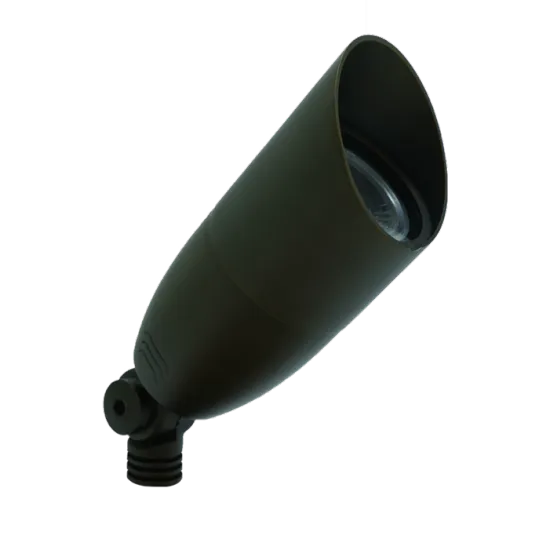 Solid brass smart spotlight for garden