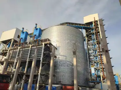 Spiral Edge-Locked Steel Silo for Alumina