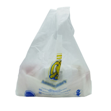 Compostable plastic thick t shirt packaging bags with logos