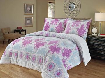 Flannel Duvet Set Velvet Plush Bedding Set Soft Warm Cosy 3 Pieces dengan 2 Pillowcases