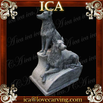 wolf statue,stone wolf statue,the wolf sculpture,wolf sculpture DO0025