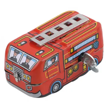 Kids Gift Clockwork Toys Retro Steam Train Fire Truck Reminiscence Children Vintage Tin Toy Kid Classic Toys Wind Up Toys Boy