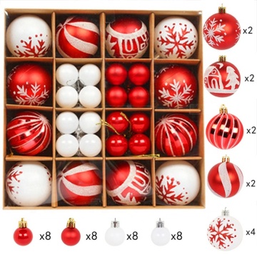 Christmas Ball Gift Box Ornaments - Xmas Hanging Decoration Plastic Ball Christmas Tree Ornaments