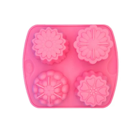 Flower-Shaped Silicone Molds for Mooncakes, Ice Cream, and DIY Projects