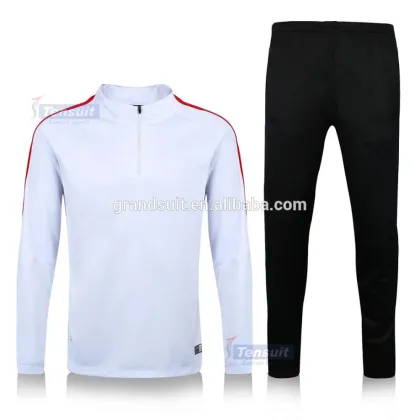 Popular football team sports tracksuit long sleeve for men cheap top quality sweater suit slim fit pants football training set