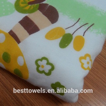 high absorbtion thick printed baby towel