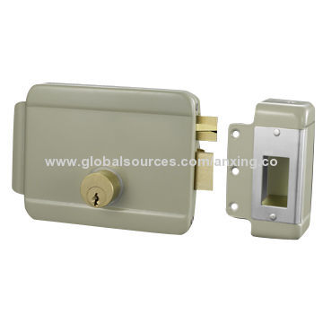 Electric Rim Lock, Suitable for Access Control System, Metal and Wooden Door/Double Brass Cylinder