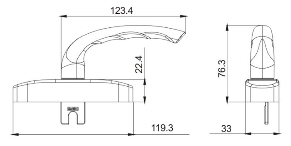 New and High Quality Silver Aluminum Handle Drawing