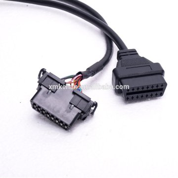 OEM ODM ISO9001 Auto OBD 2 Cavo di estensione del connettore femmina