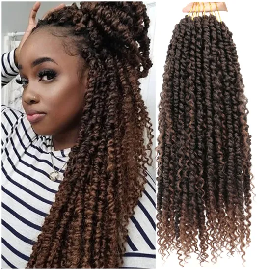 10 Inch River Pre-Twisted Passion Twist Crochet Braids with Bomb Spring Curly Ends: Stylish Hair Accessory