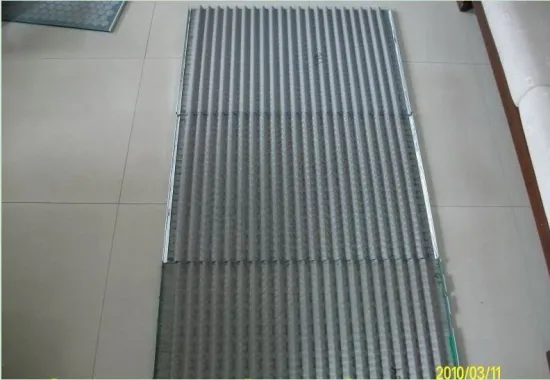 Perforated Metal Panel Wire Mesh Solids Control Hook Strip Flat Shale Shaker Screen