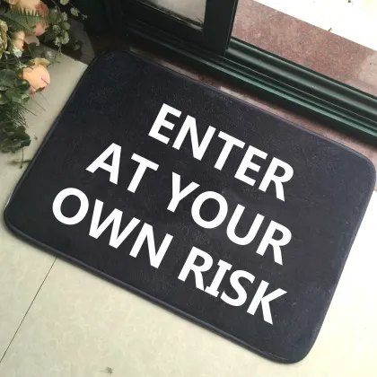 Fun Funny Novelty Humor Bath Rugs Bathroom Floor Carpet Bath Mats