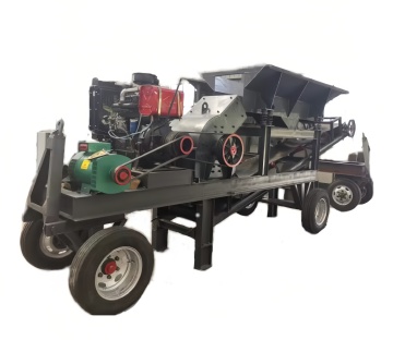 Stone Gold Mobile Marble Hammer Crusher Quarrying Machine