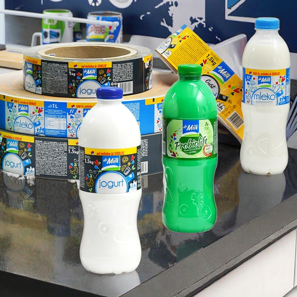 Premium Shrink Labels for Juice Bottle Packaging