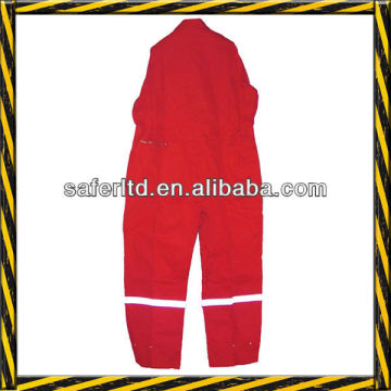 Red cotton working suit, T/C working suit supplier