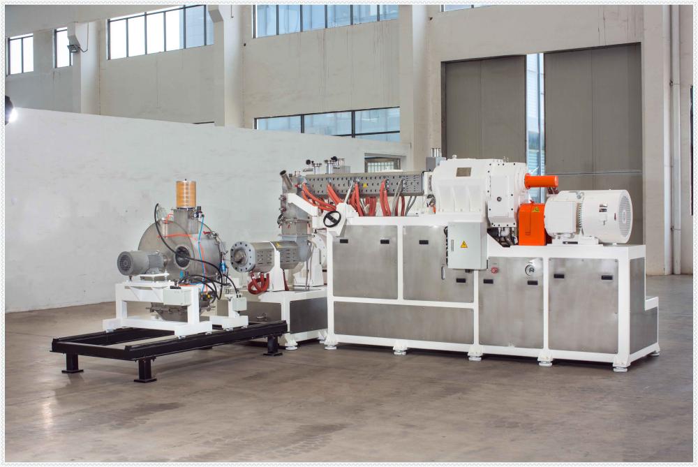 PP PE ABS Plastic + Pigment Color Masterbatch Granule Strand Pelletizer Extrusion Machine