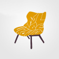 Kartell Foliage 2-miejscowa tapicerka tkaninowa Patricia Sofa