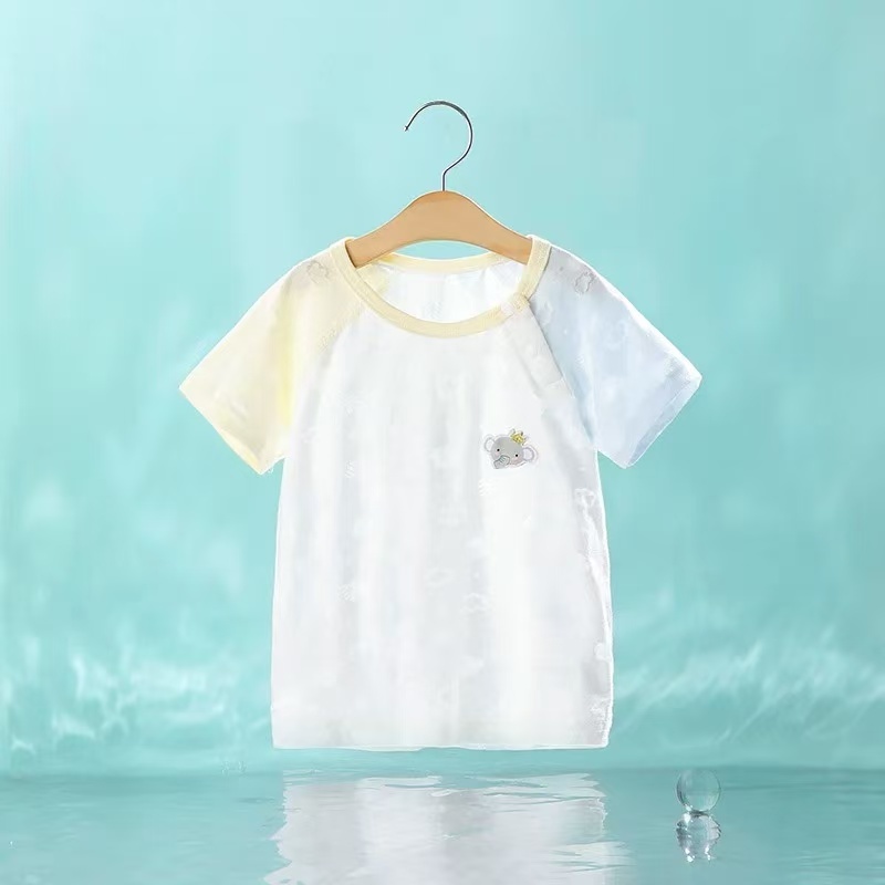Baby thin ice silk short-sleeved T-shirt