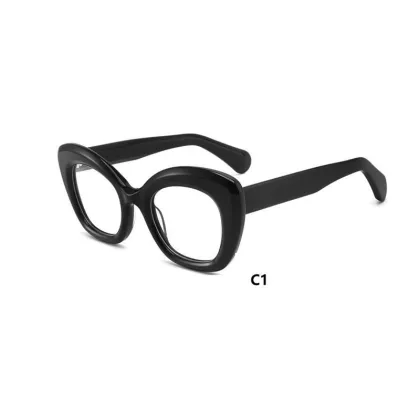 Round Vintage Acetate Designer Glasses Frames: Luxury Brand Eyewear for Men and Women - Myopia & Optical Prescription Eyeglasses