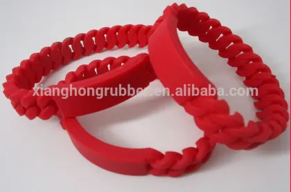 100% food grade silicone coloful hemp flower bracelet