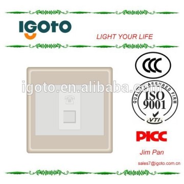 Igoto alloy frame British standard BS 1gang rj11 telephone tel socket