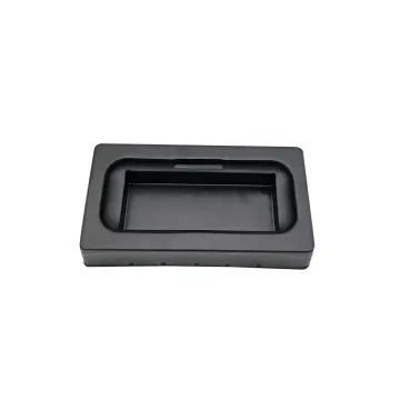 Molded plastic blister tray for data line