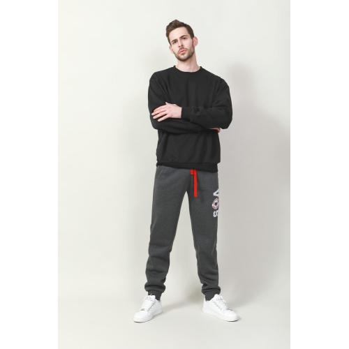 Mäns avslappnade pullover fleece jacka
