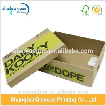 2016 Customized cheap corrugated packaging carton shoe box