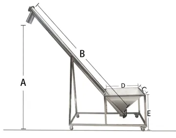 Super easy to use screw conveyor in animal feed packaging machine