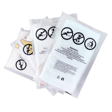 Custom Matte Frosted Poly Zipper Plastic Packaging Bags for Clothes