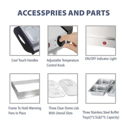 Commercial Catering Kitchenware Food Buffet Display Warmer