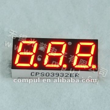 0.39 Inches Hi-lite Red Color Three-digit LED Display