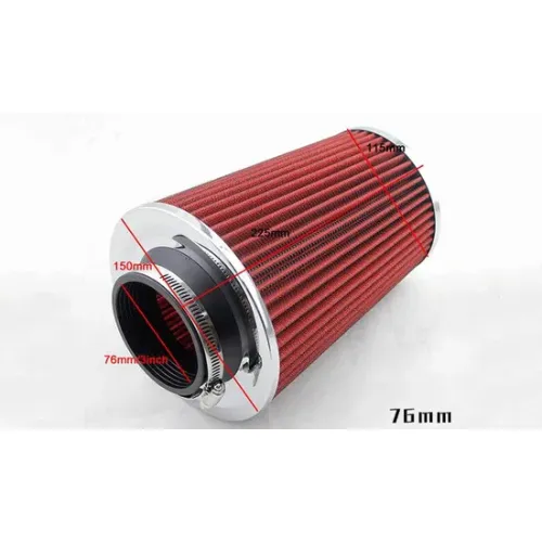 Czerwony Filtr powietrza Universal Car